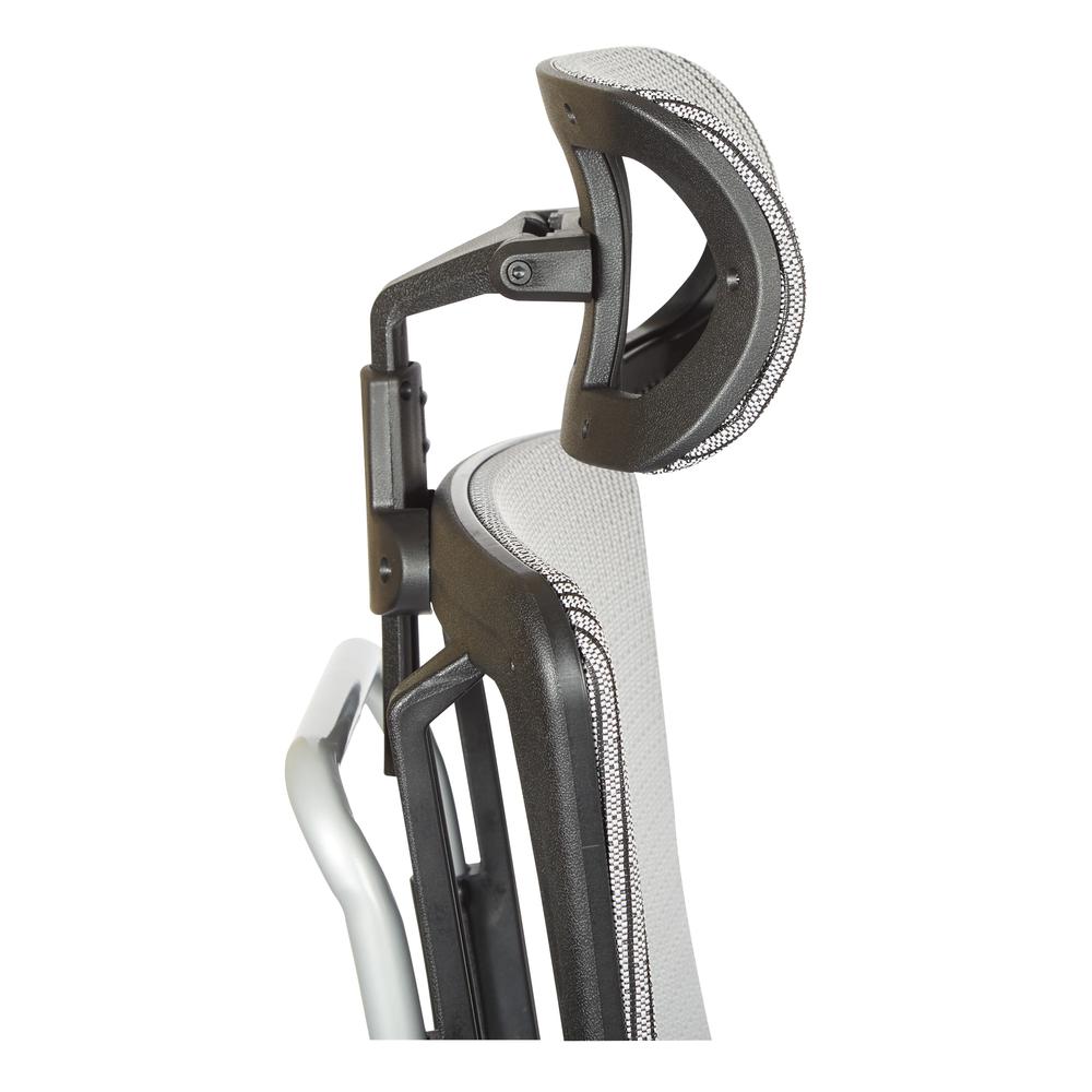 Silver Headrest- Optional for 9966 chair series, HR36S. Picture 2