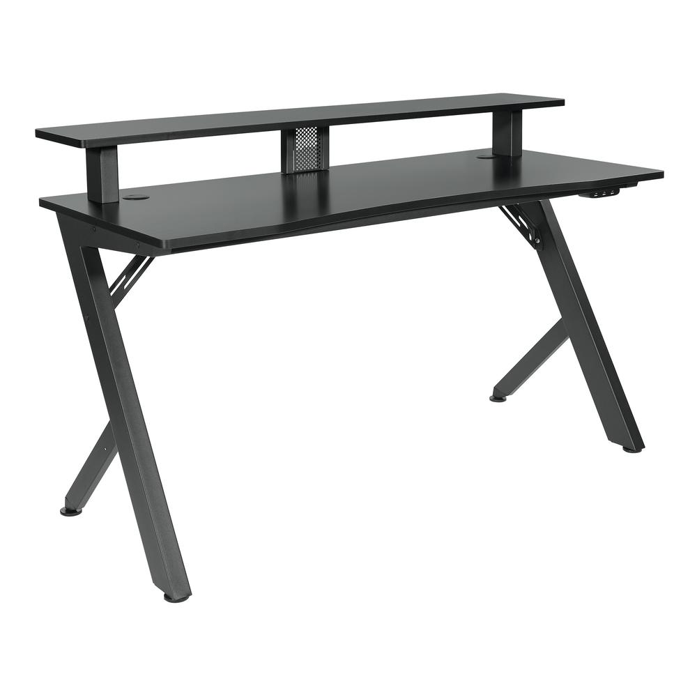 Area51 Battlestation Gaming Desk with Matte Black Legs, ARE25-BLK. Picture 1
