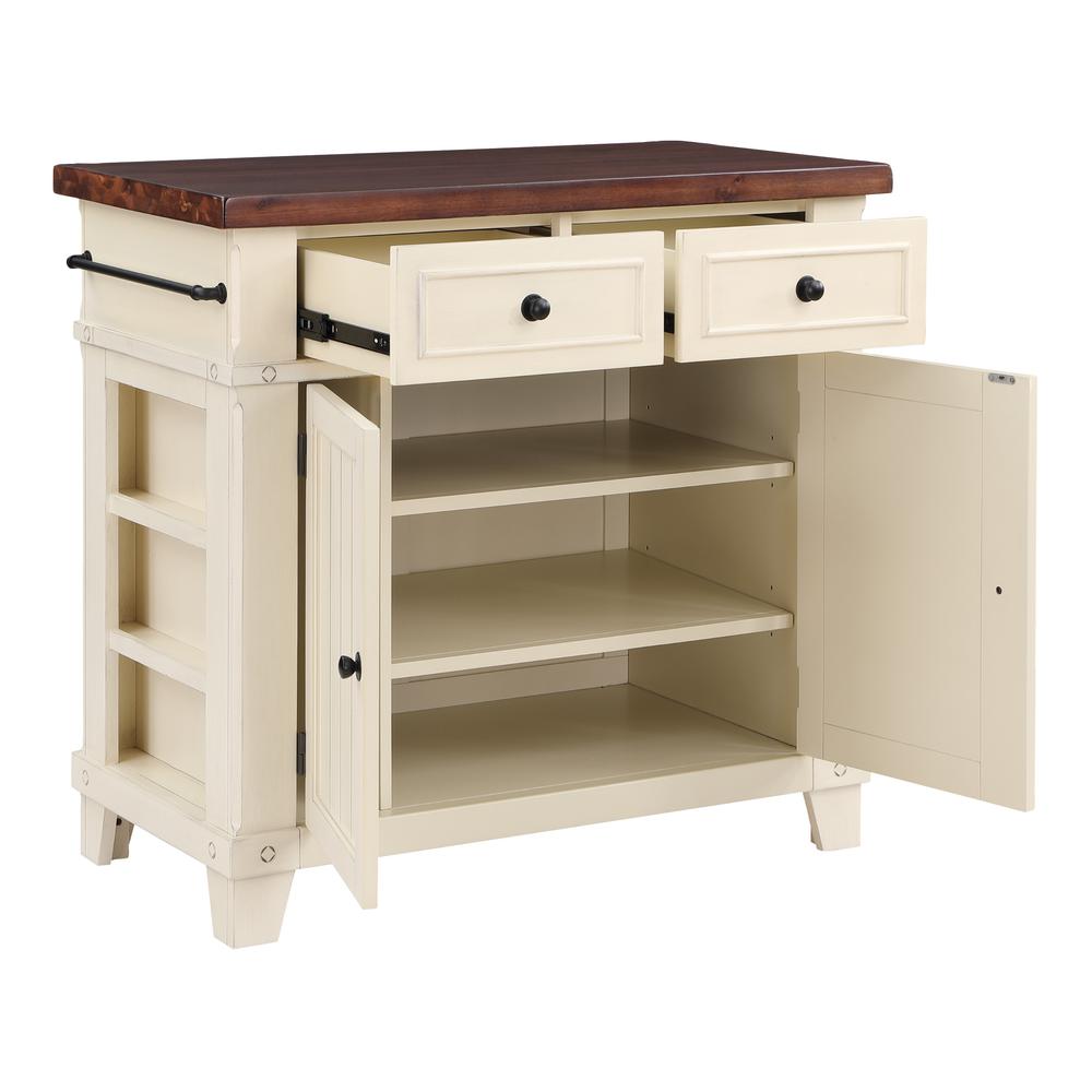 Madison Kitchen Island, White. Picture 6