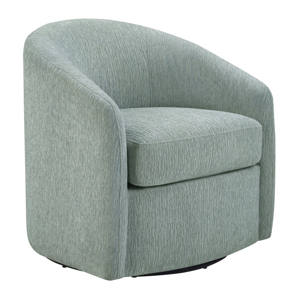 Bella Swivel Chair in Mist Fabric. Picture 1