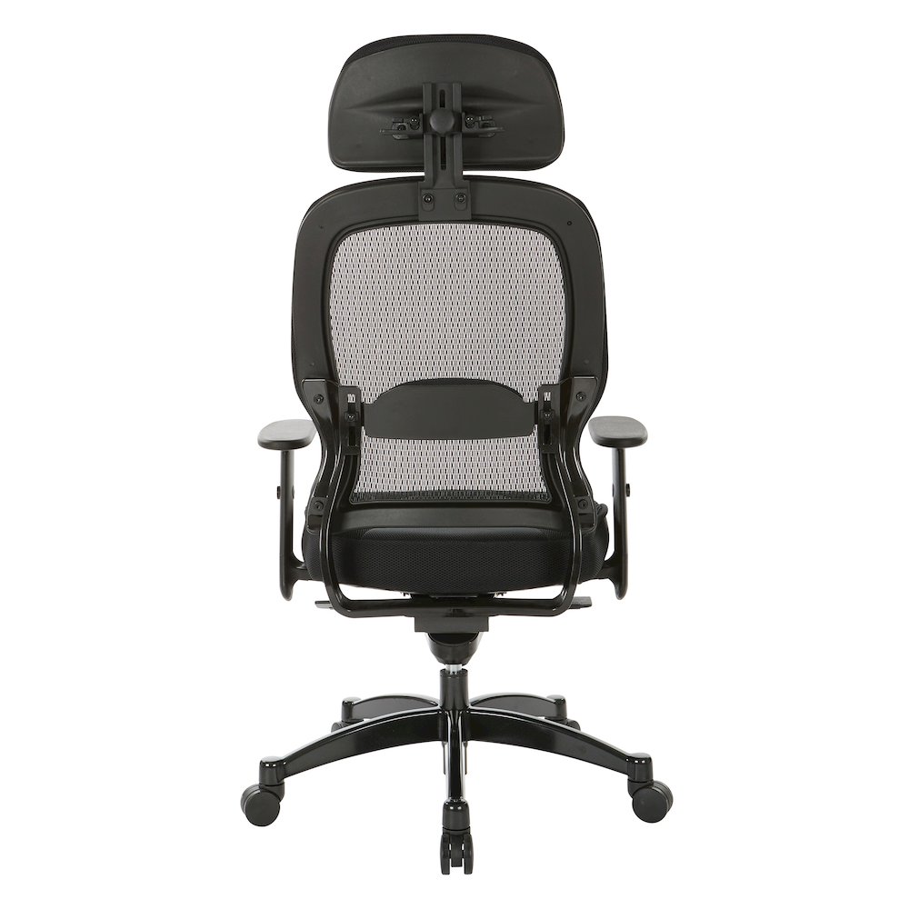 Professional Deluxe Black Breathable Mesh Back Chair. Picture 7