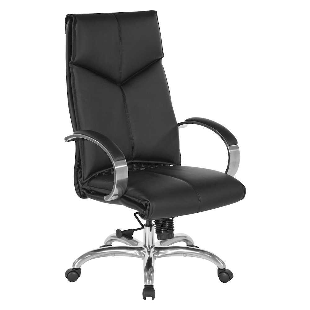 Deluxe High Back Black Chair. Picture 1