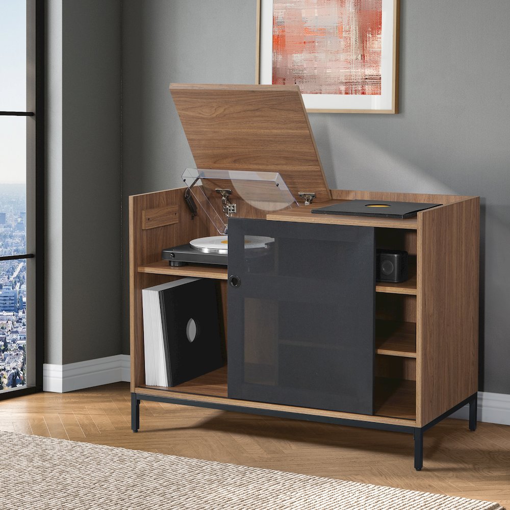 Record Player Stand w/ Album Storag. Picture 9