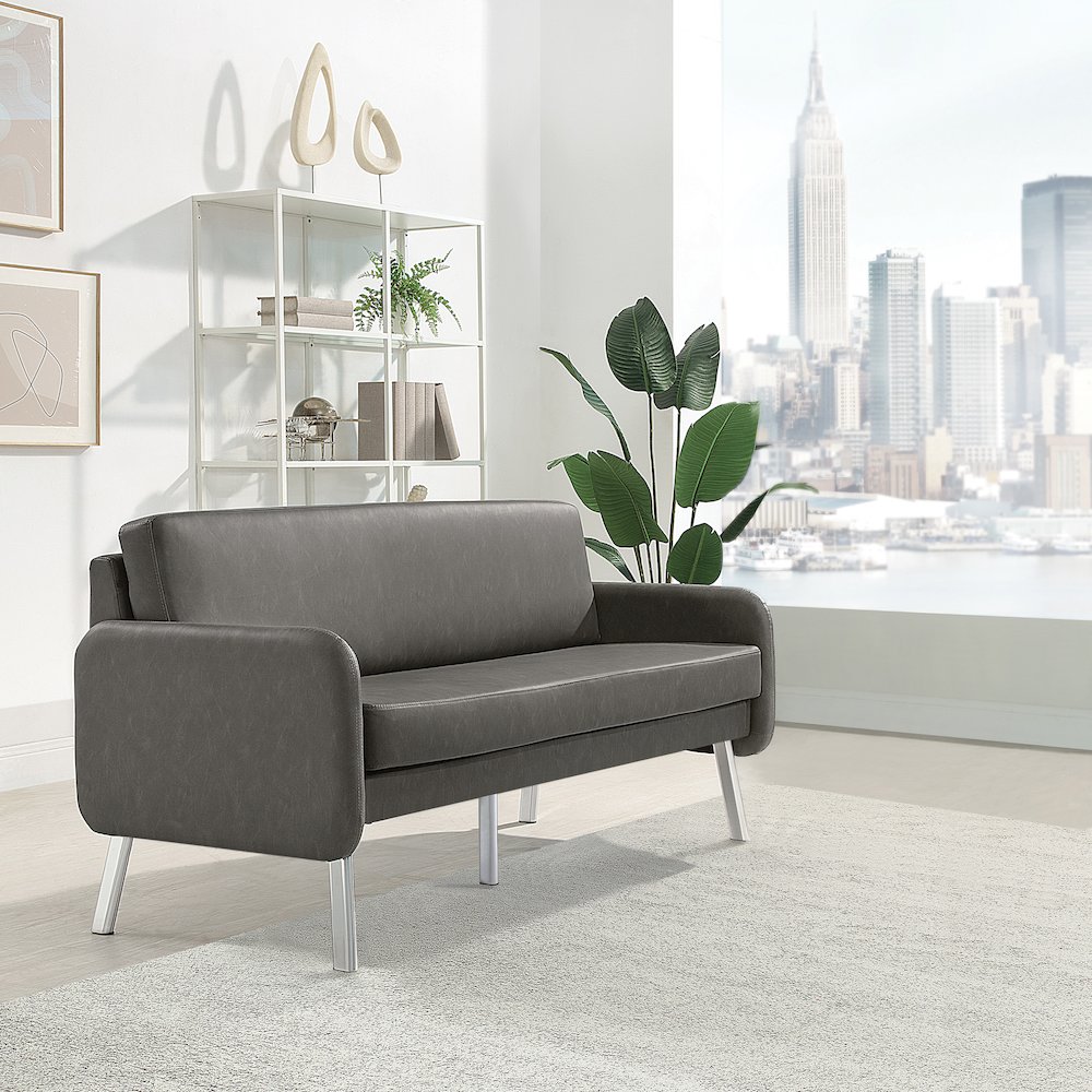 Lounge Sofa in Faux Leather. Picture 5