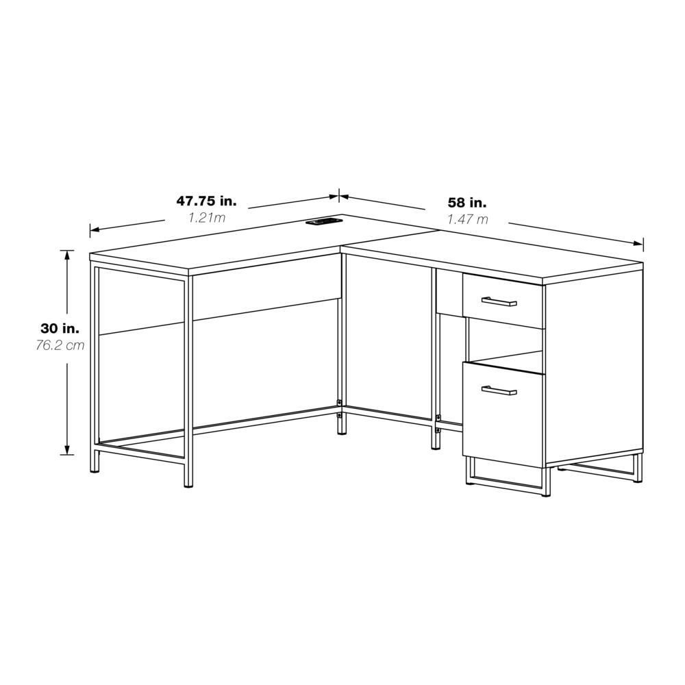 Hagney Lane L-Shape Desk. Picture 6