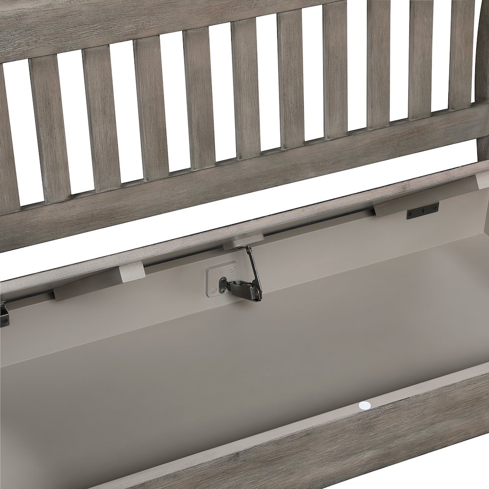 Wakefield Entryway Storage Bench Goldstone Finish. Picture 7