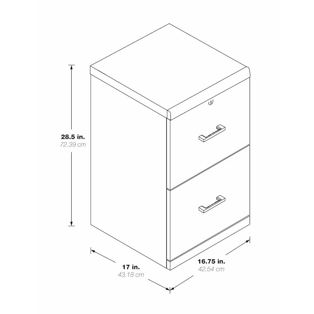 Alpine 2-Drawer Vertical File with Lockdowel™ Fastening System. Picture 1