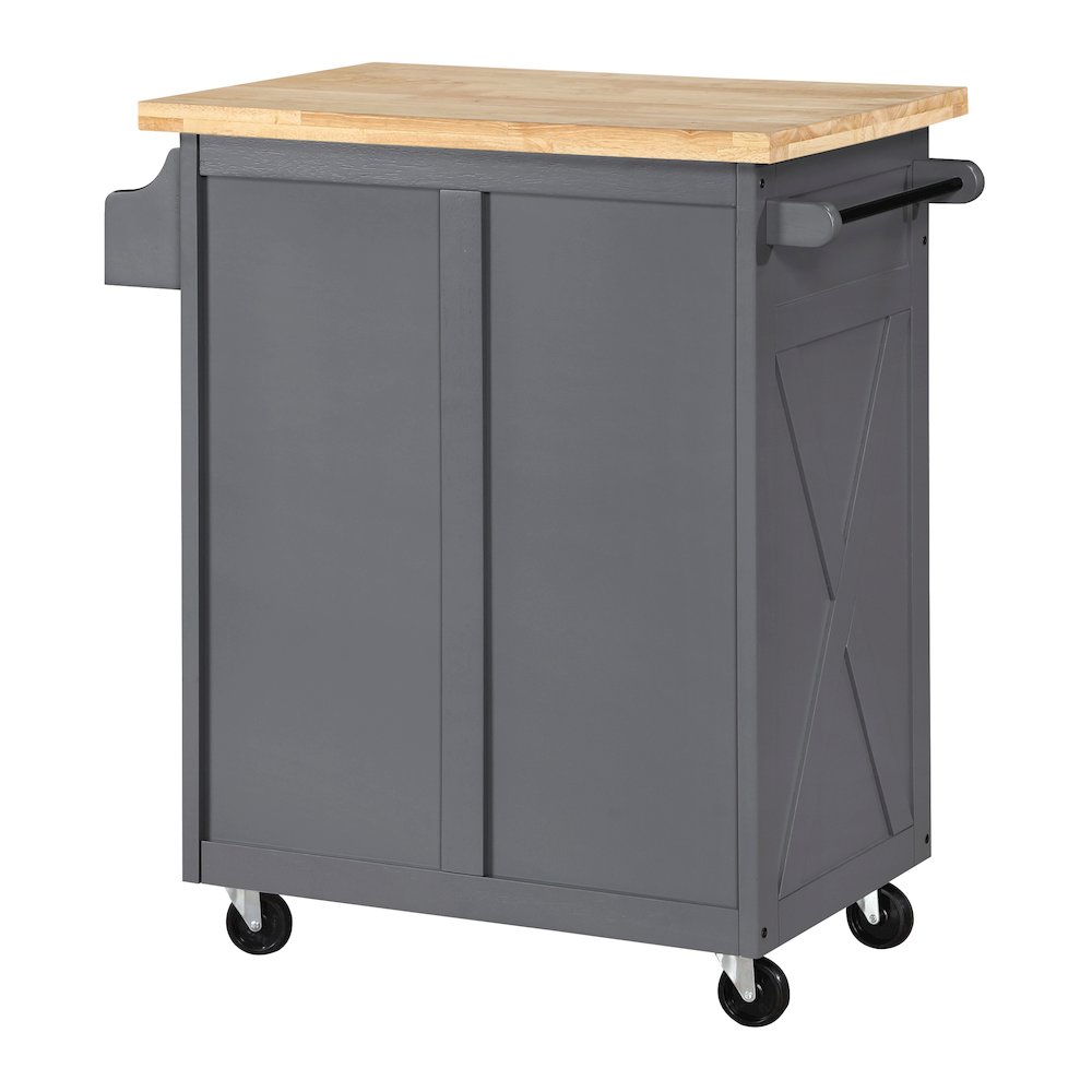 Bolten Kitchen Cart in Grey Finish. Picture 5