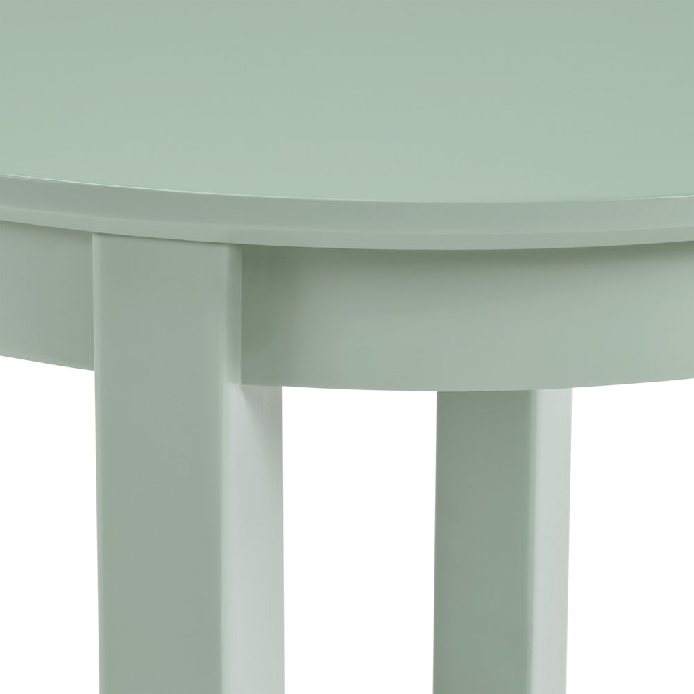 Golden Side Table in Sage Green Wood Finish. Picture 8