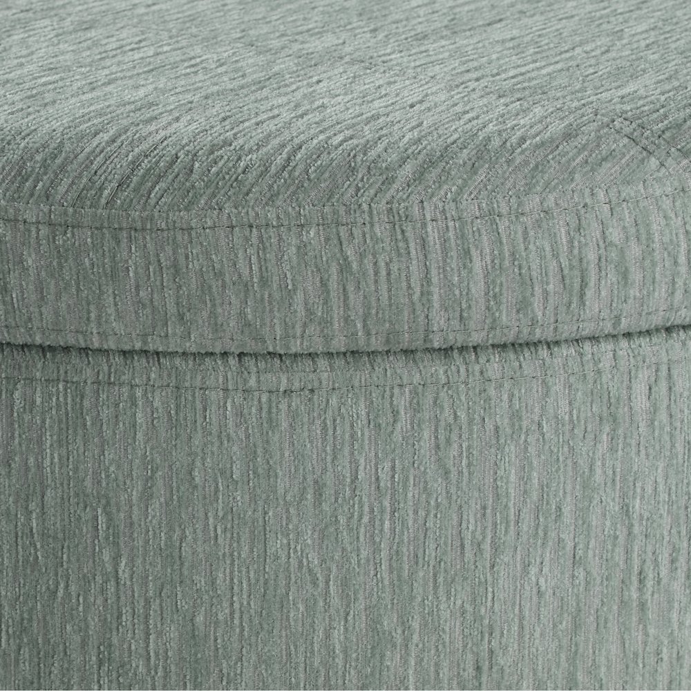 Baynes Storage Ottoman in Mist Fabric. Picture 2