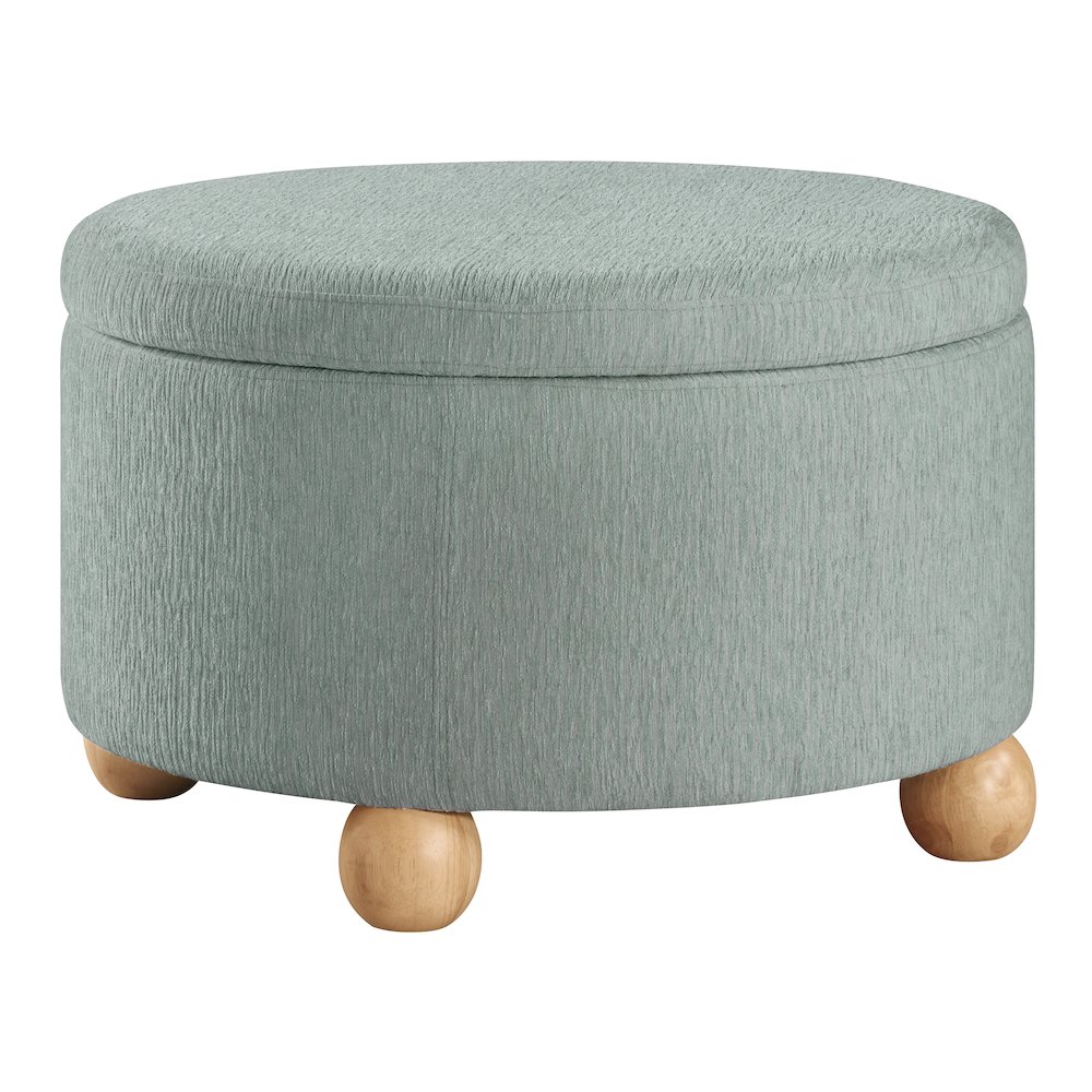 Baynes Storage Ottoman in Mist Fabric. Picture 6