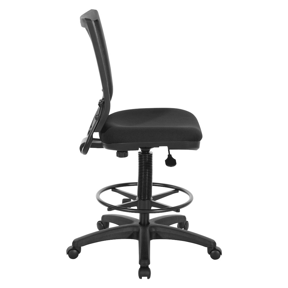Soft PU Padded Back Frame with Breathable ProGrid Mesh Back Drafting Chair. Picture 4