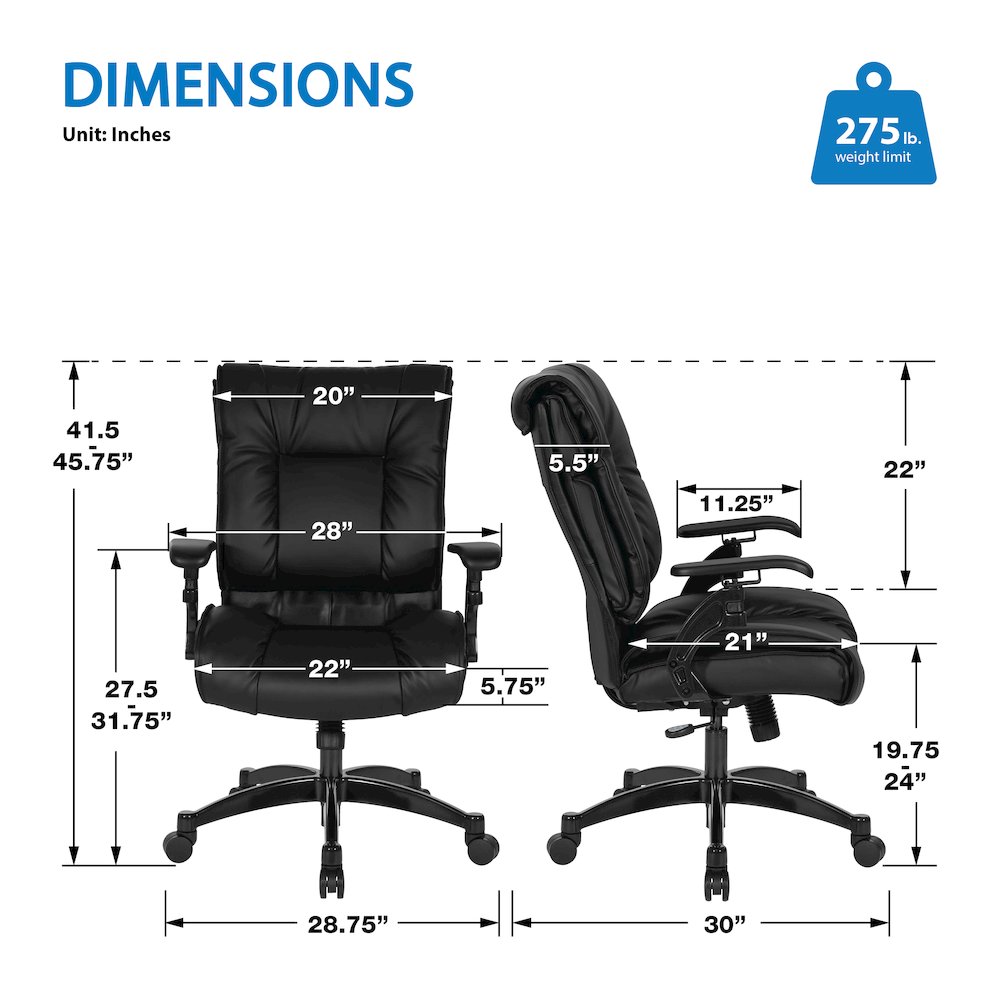 Black Leather Conference Chair with Cantilever Arms, Steel Base. Picture 10