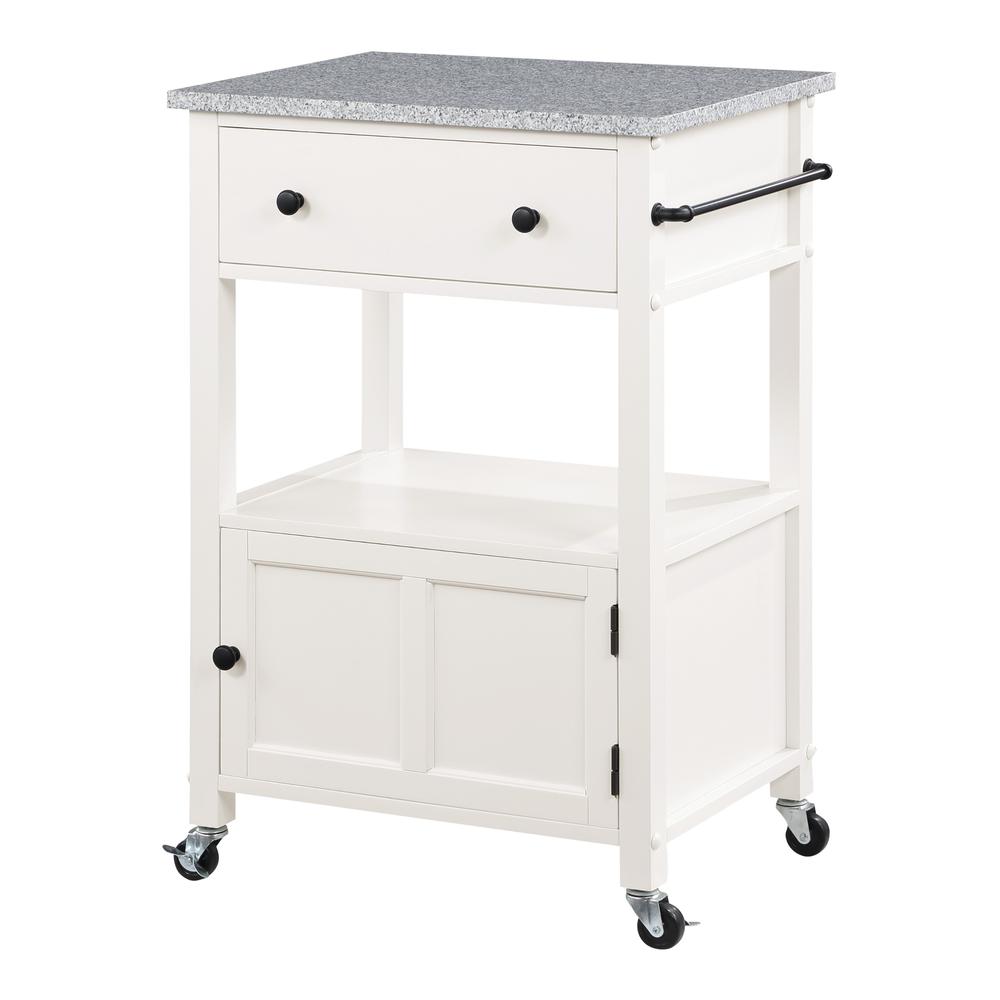 Fairfax Kitchen Cart White. Picture 3