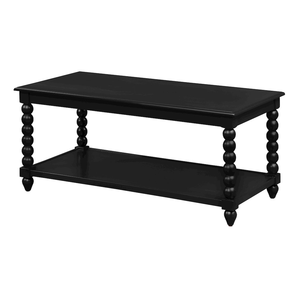 Elise Coffee Table in Black Finish. Picture 4