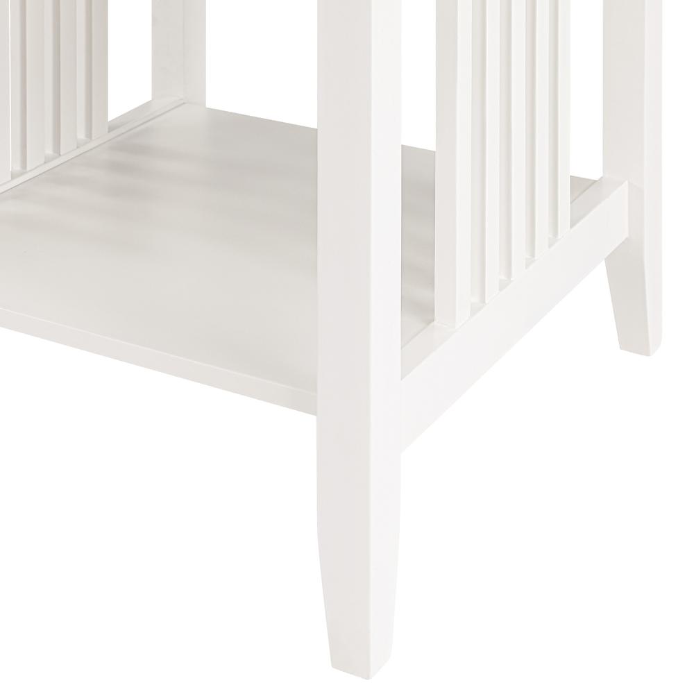 Sierra Mission End Table, White Finish. Picture 9