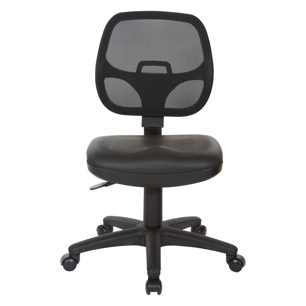Mesh Screen Back Task Chair with Vinyl Seat. Picture 5