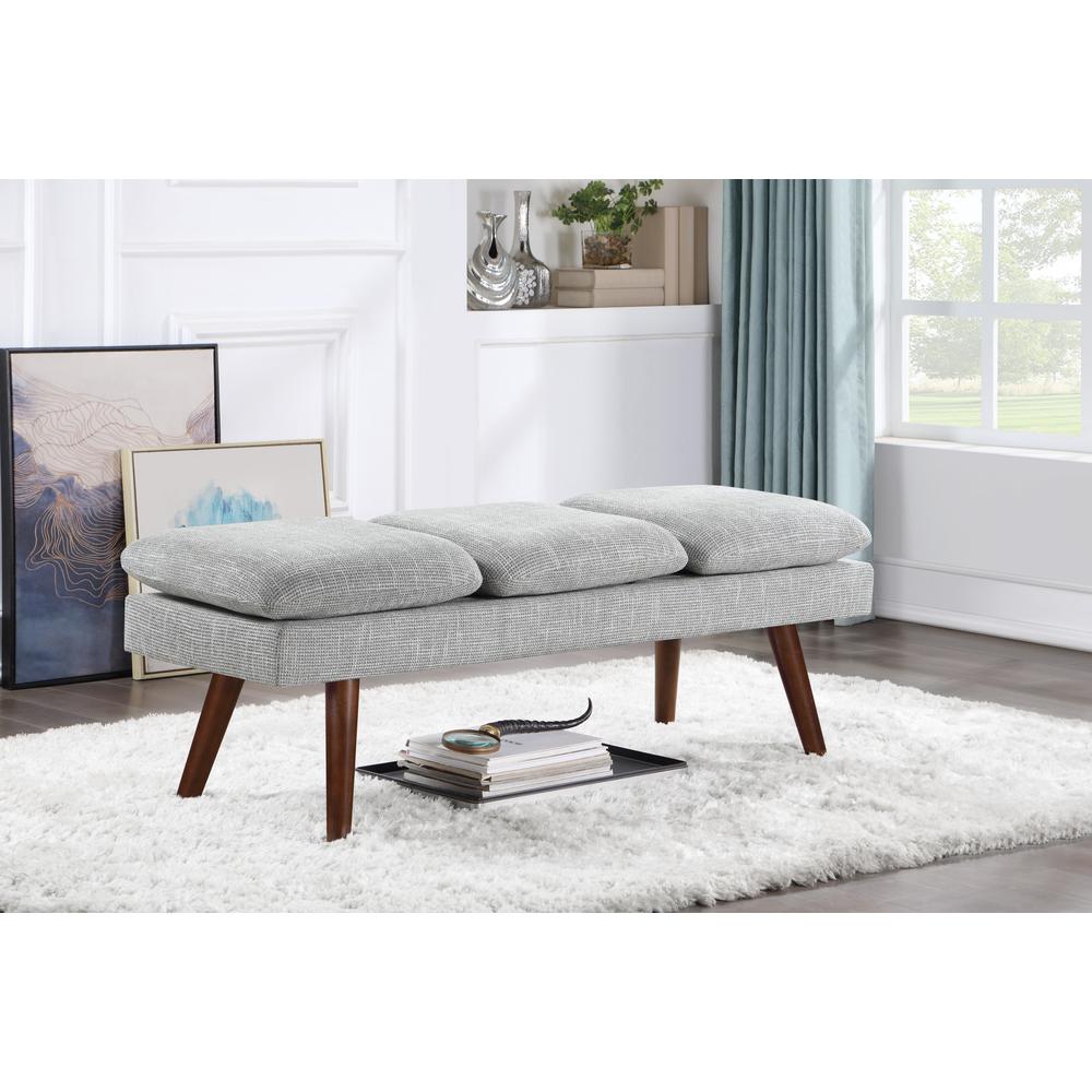 Amanda 54" Mid-Century Bench. Picture 6