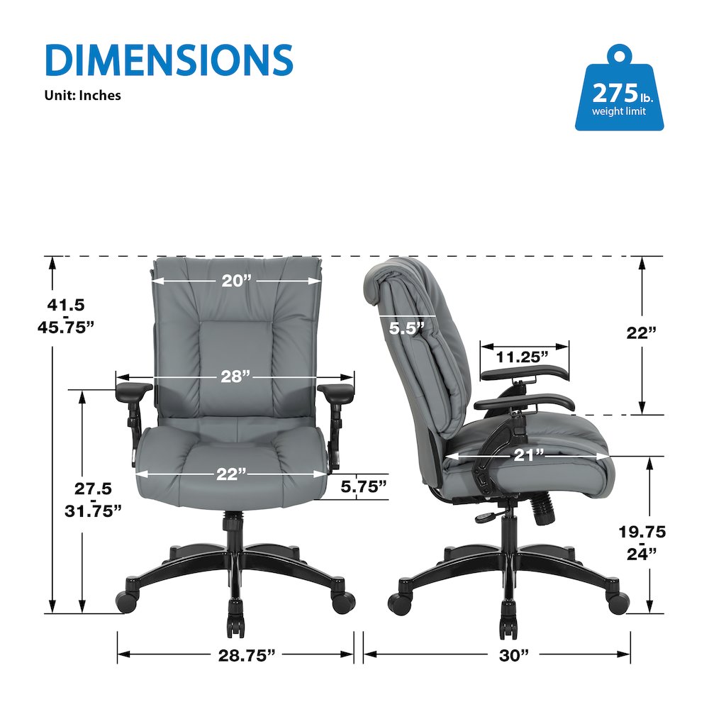Charcoal Grey Leather Conference Chair with Cantilever Arms, Steel Base. Picture 10