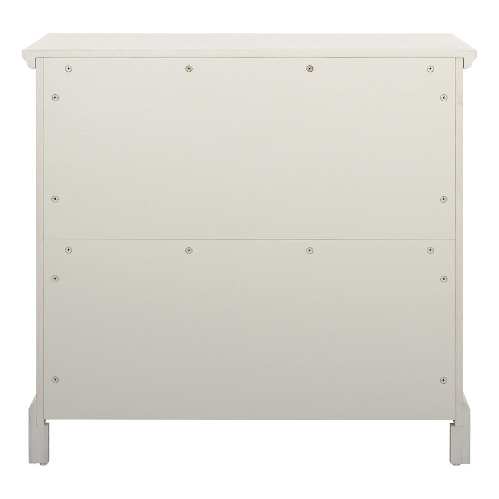 Farmhouse Basics 3 Drawer Chest, Rustic White. Picture 6