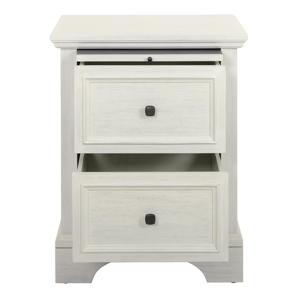 Farmhouse Basics Nightstand, Rustic White. Picture 10