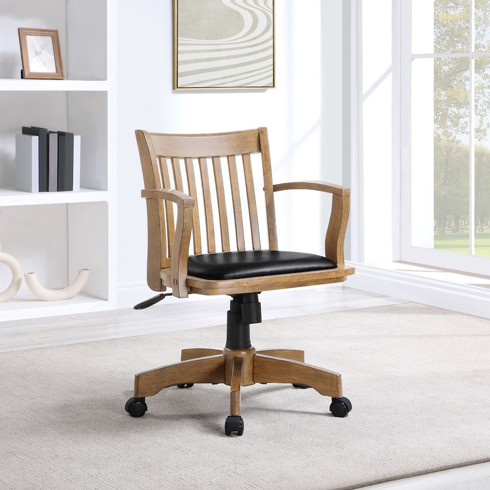 Deluxe Wood Banker's Chair. Picture 8