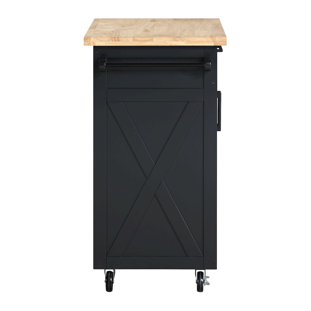 Bolten Kitchen Cart in Black Finish. Picture 4