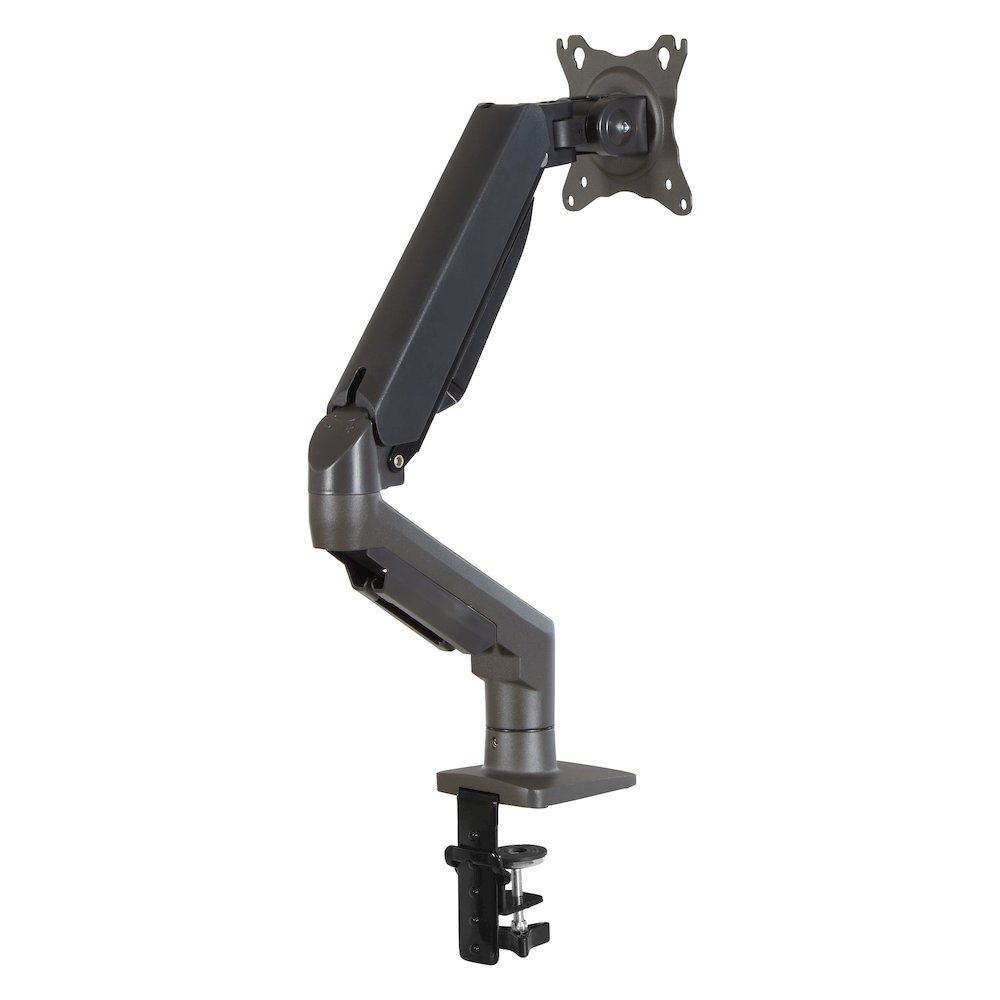 Single 30" Monitor Arm in Charcoal. Picture 4