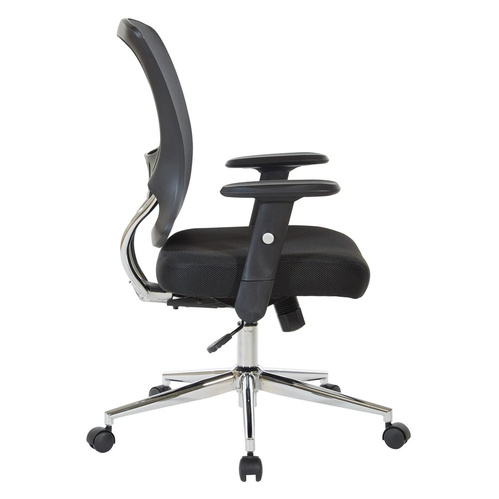 Mesh Back & Seat Locking Tilt Task Chair with Chrome Base, EM91027C-3. Picture 4