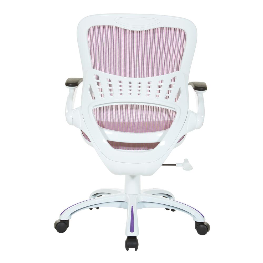 Riley Office Chair with Purple Mesh Seat and Back, RLY26-PR. Picture 4