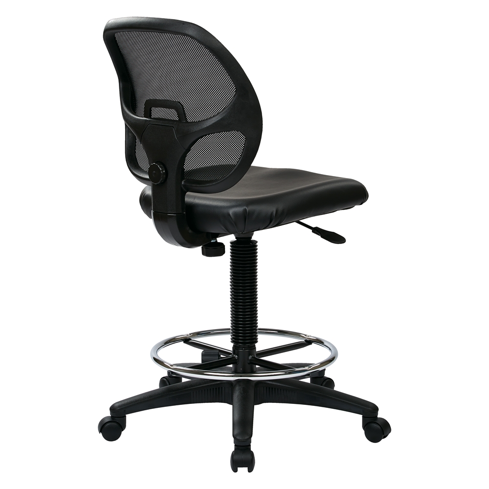 Deluxe Mesh Back Drafting Chair with 20" Diameter Foot ring. Picture 3