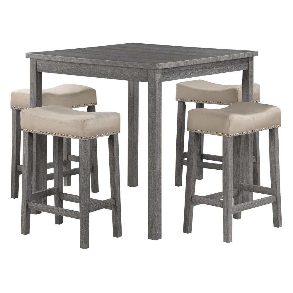 Celina 5-Piece Counter Height Set. Picture 1