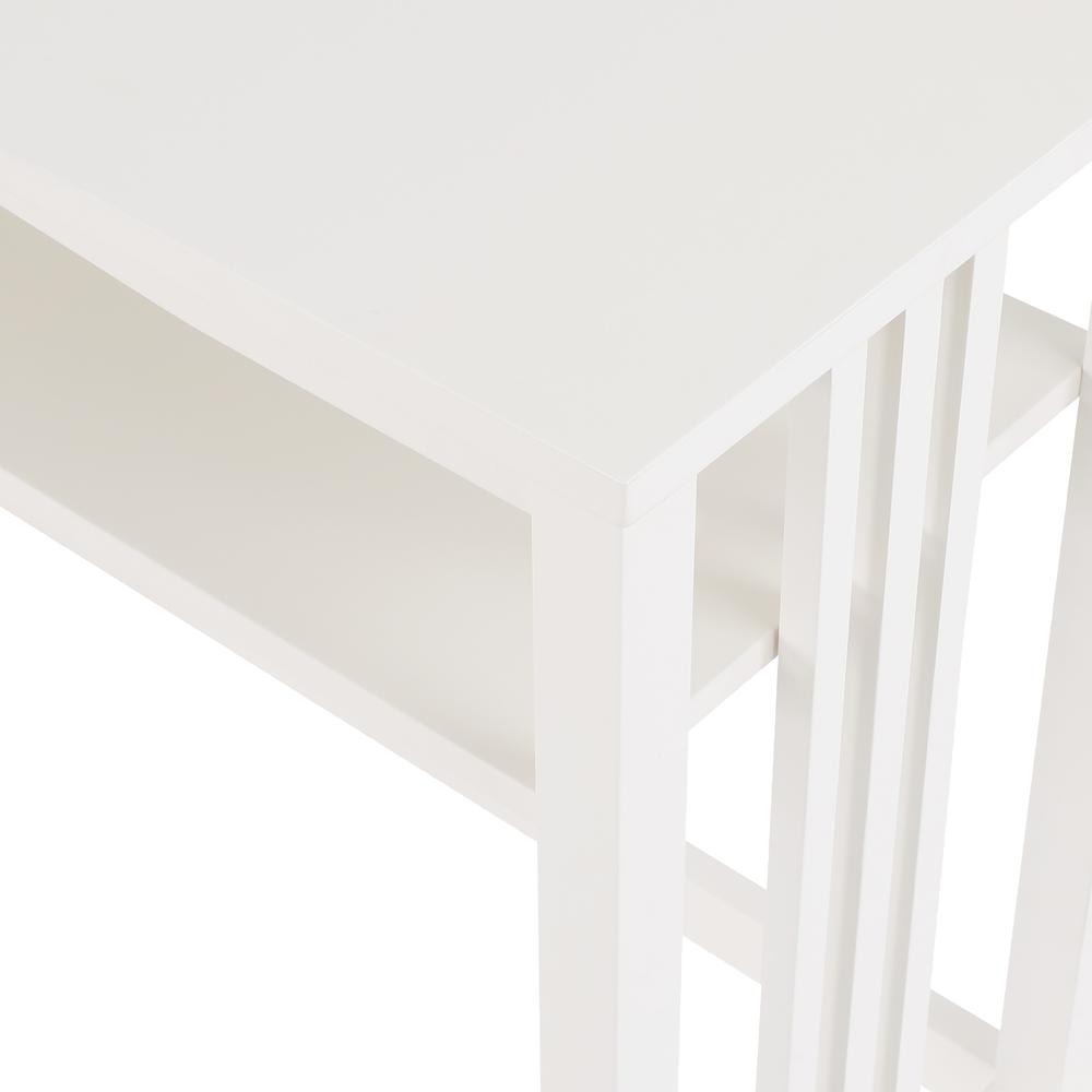 Sierra 36" Foyer Table, White Finish. Picture 9