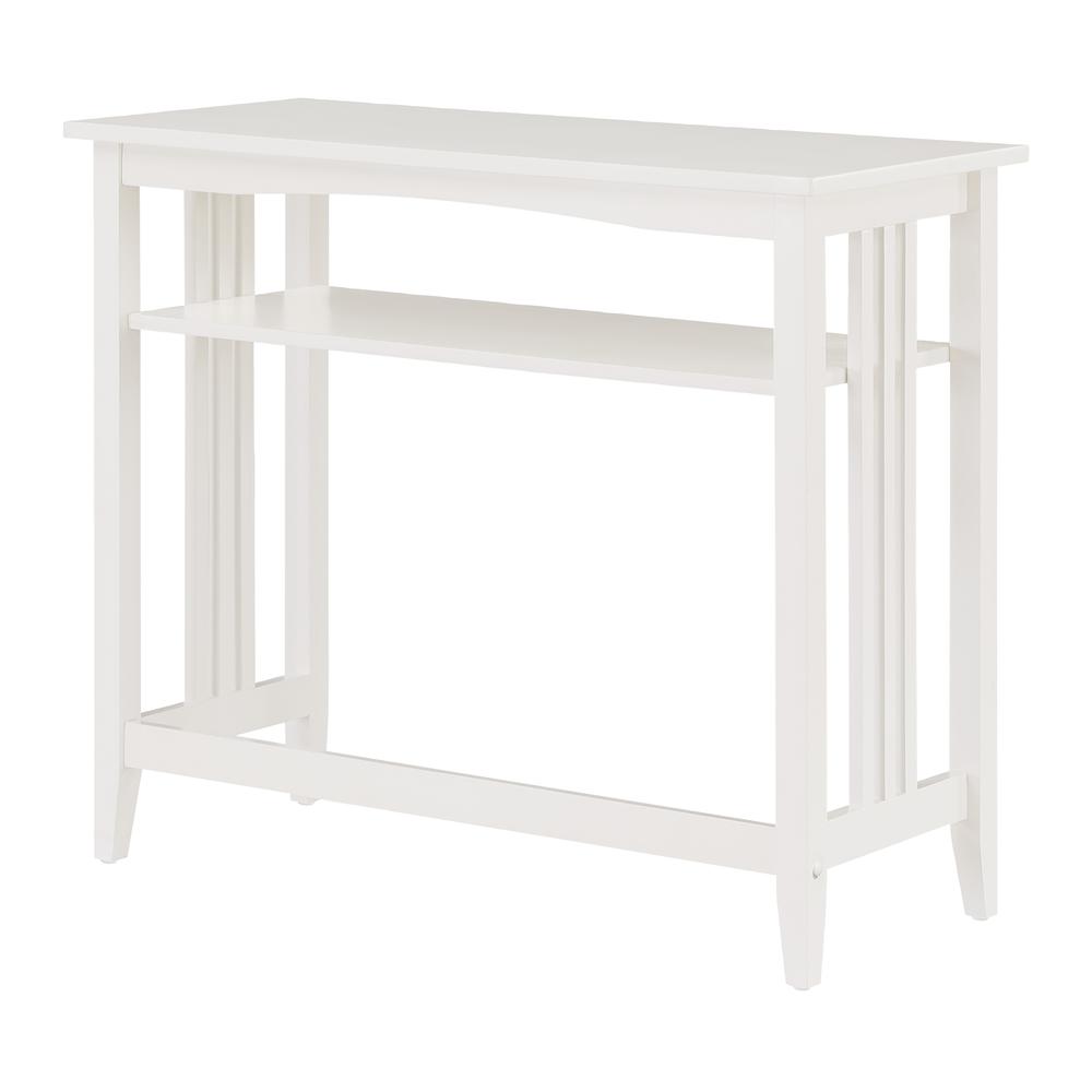 Sierra 36" Foyer Table, White Finish. Picture 6