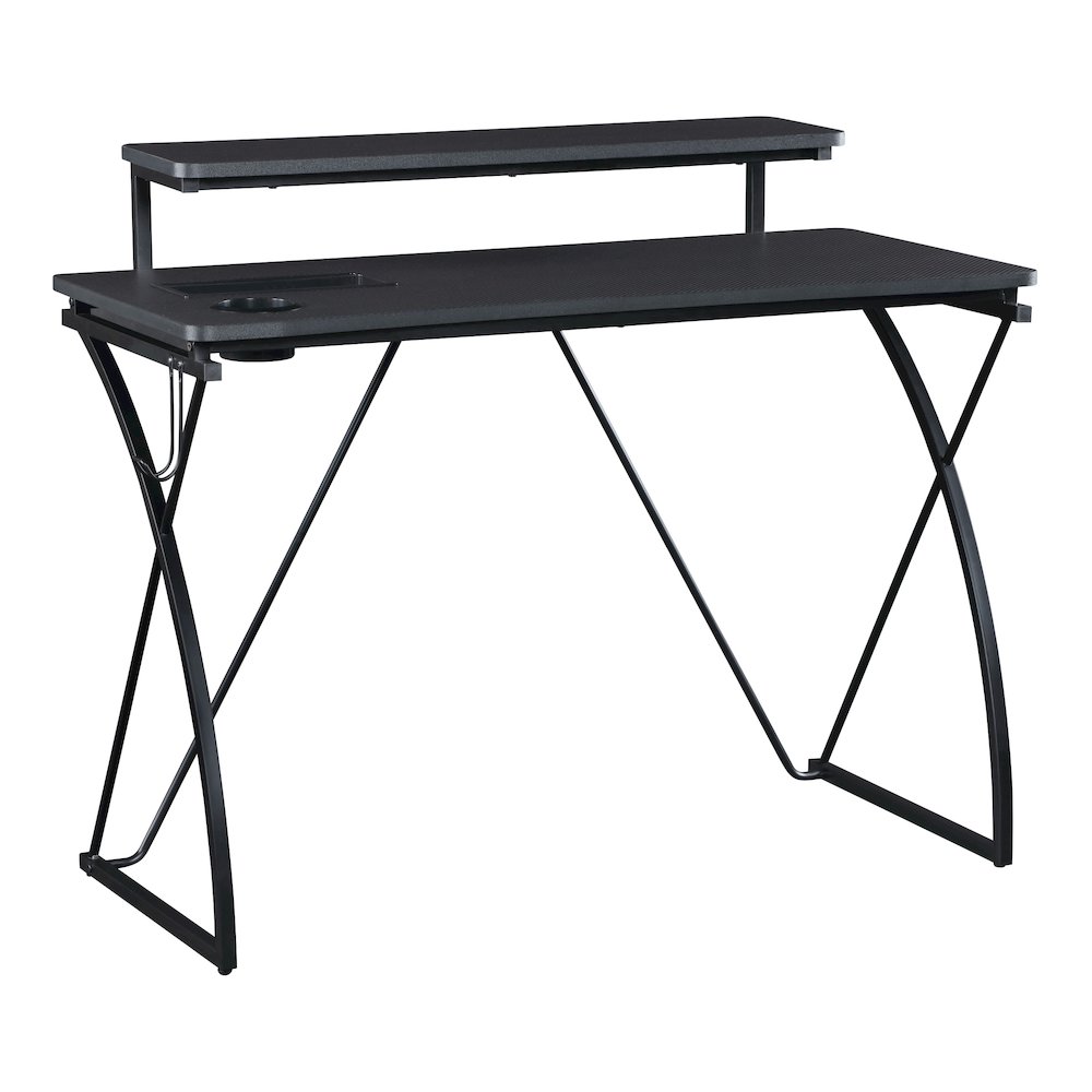 Biome 44" Battlestation Gaming Desk With Bluetooth LED Lights. Picture 1