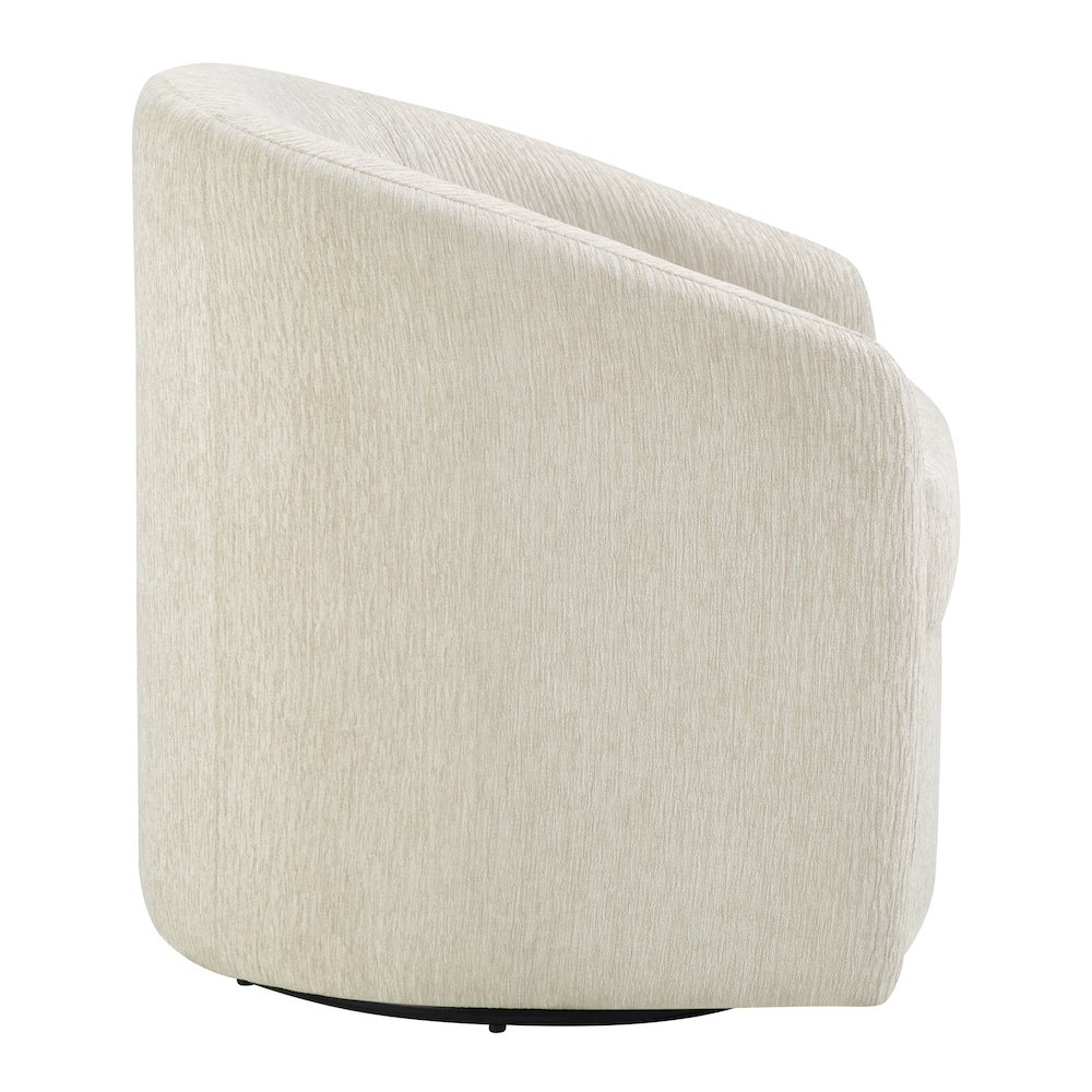 Bella Swivel Chair in Linen Fabric. Picture 3