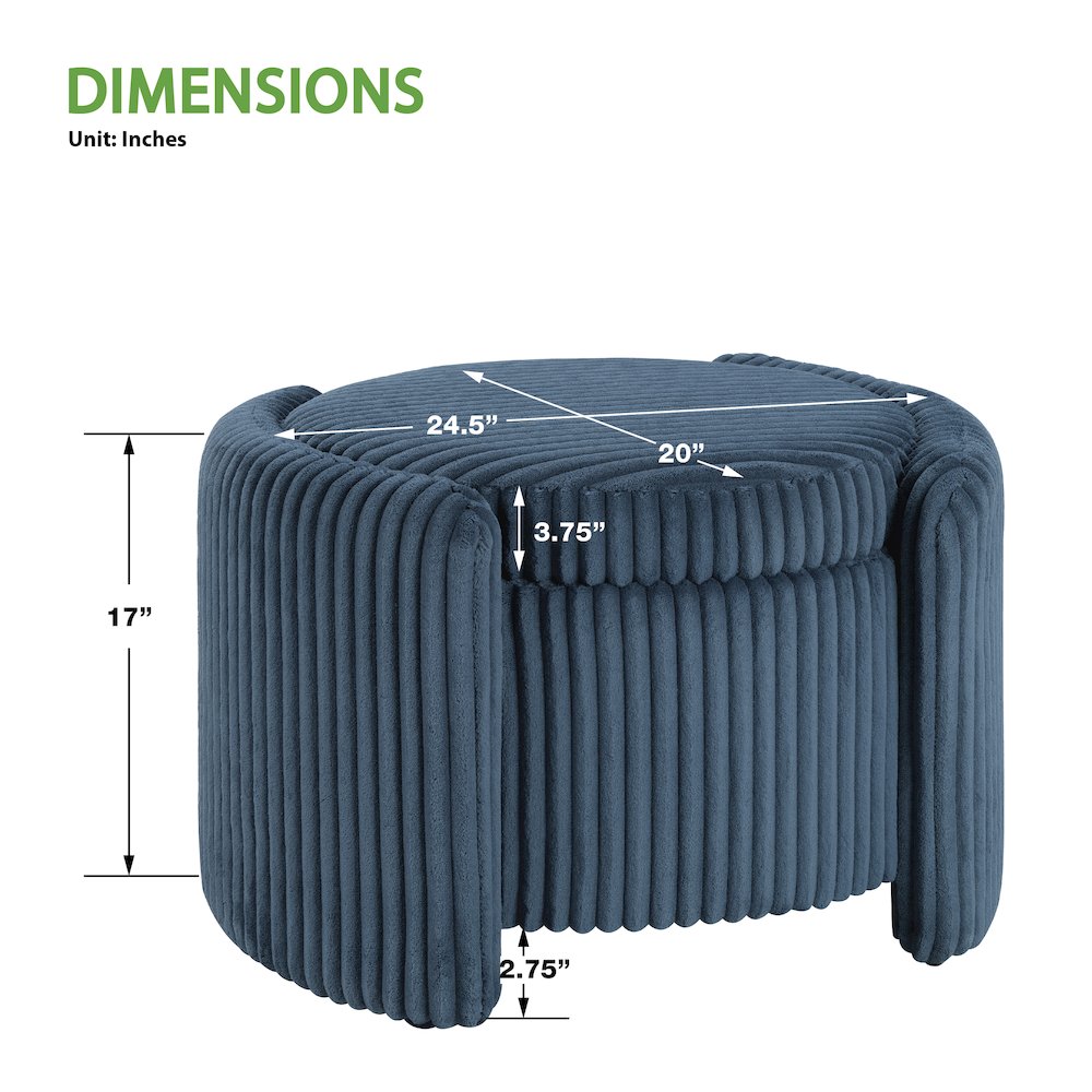 Sable Storage Ottoman. Picture 2