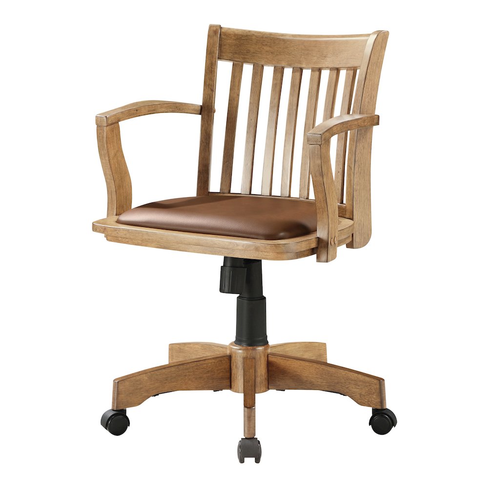 Deluxe Wood Banker's Chair. Picture 2