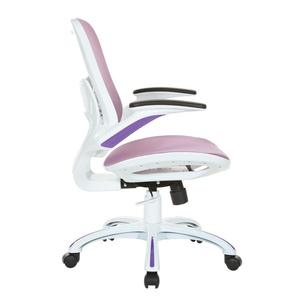 Riley Office Chair with Purple Mesh Seat and Back, RLY26-PR. Picture 3