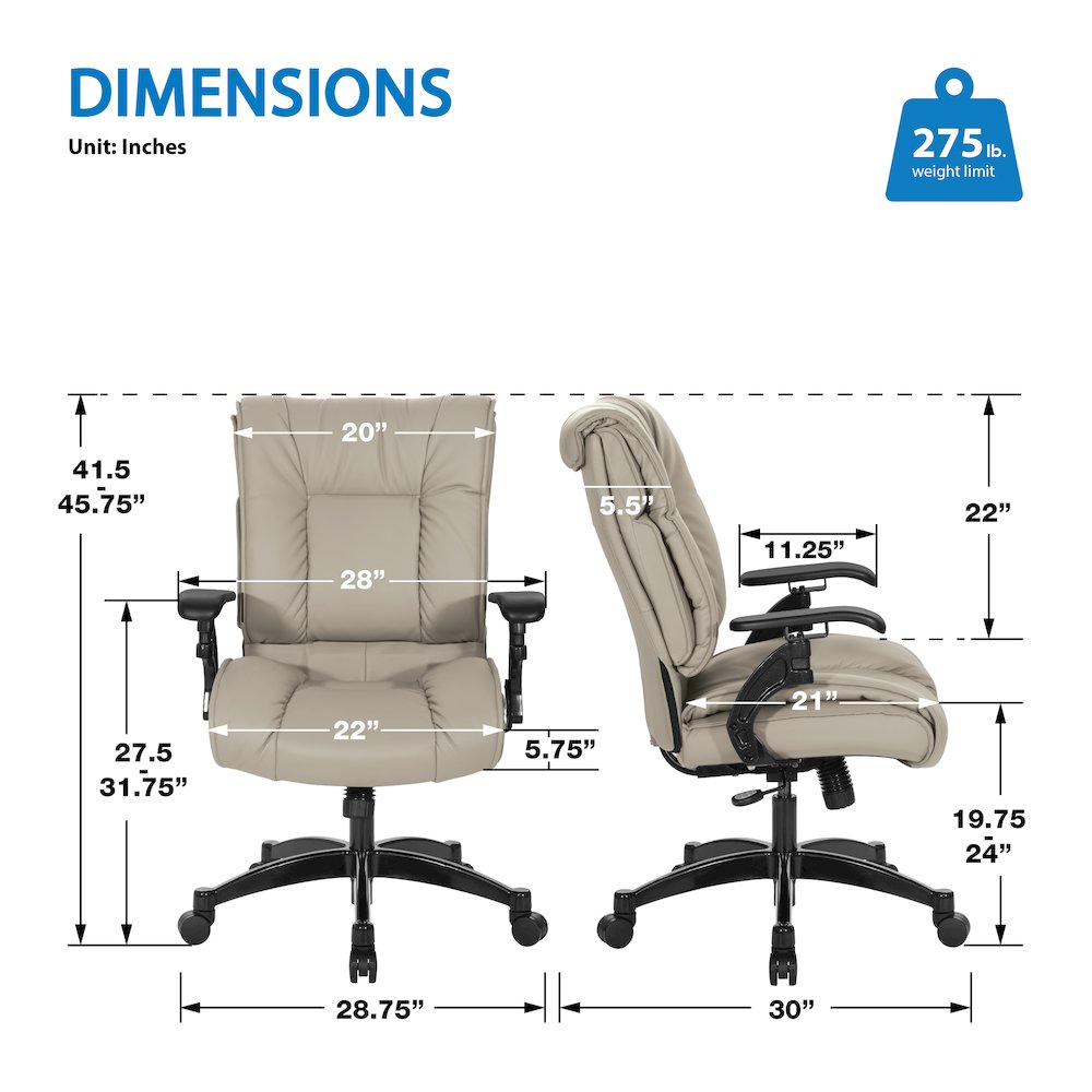 Taupe Leather Conference Chair with Cantilever Arms, Steel Base. Picture 10