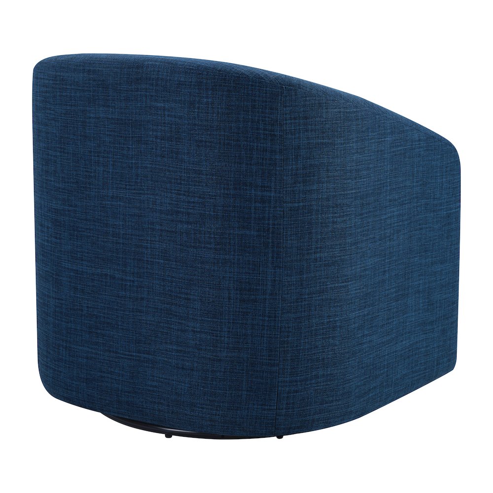 Parker Swivel Tub Chair in Navy Blue Fabric. Picture 5