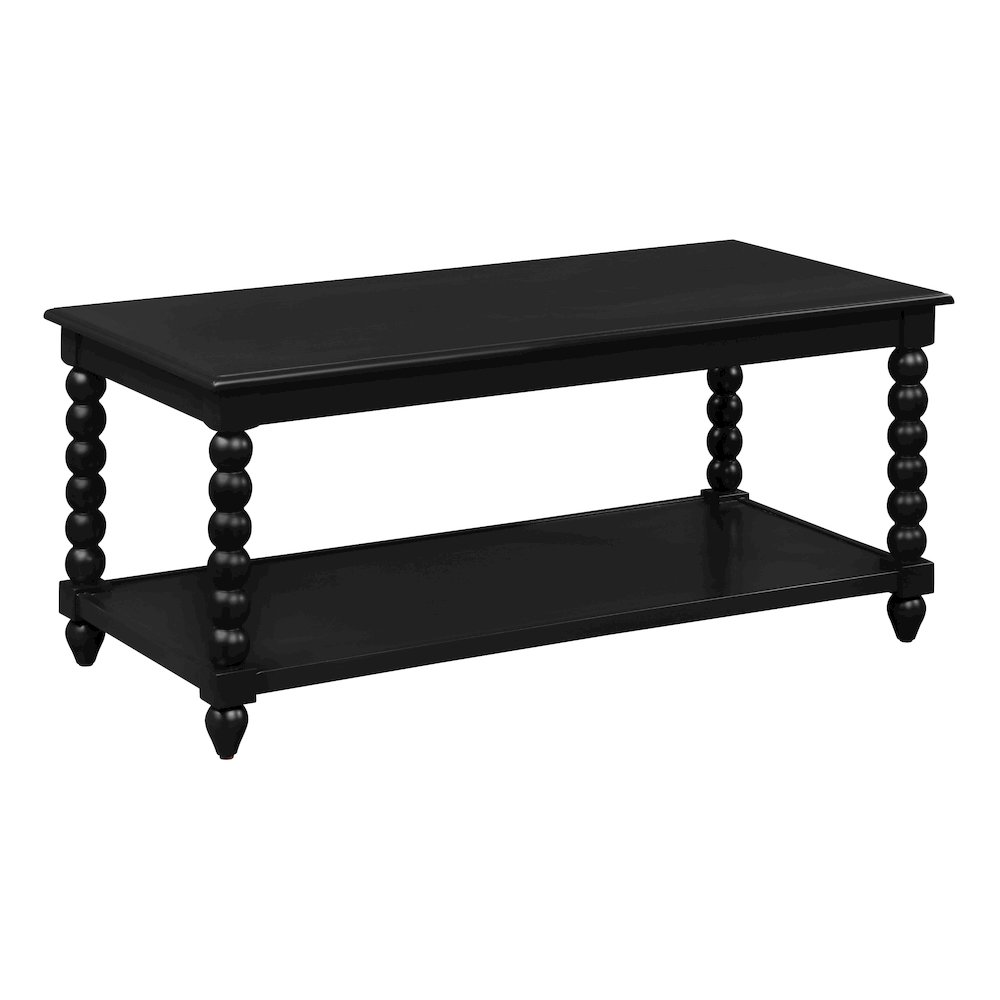 Elise Coffee Table in Black Finish. Picture 1