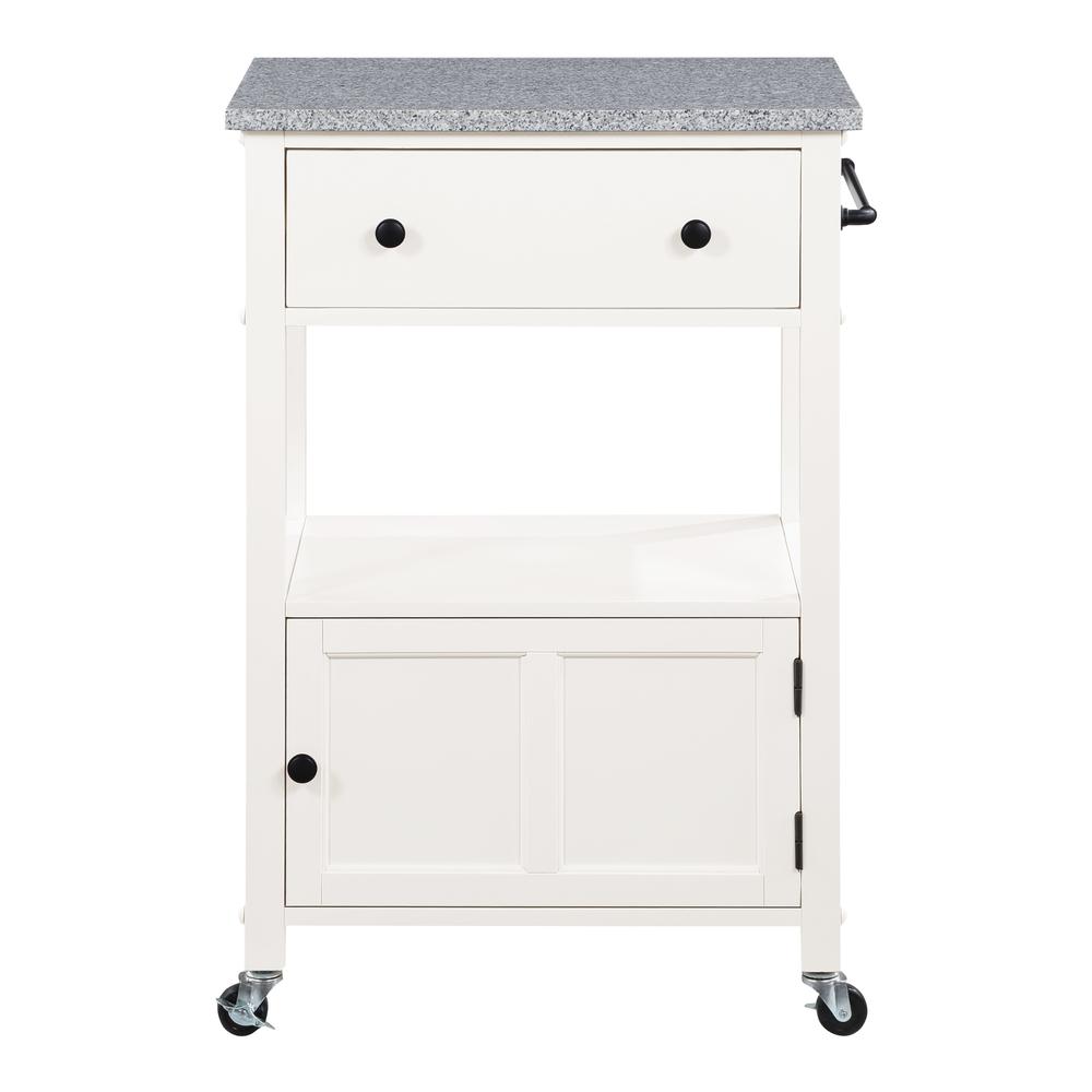 Fairfax Kitchen Cart White. Picture 1