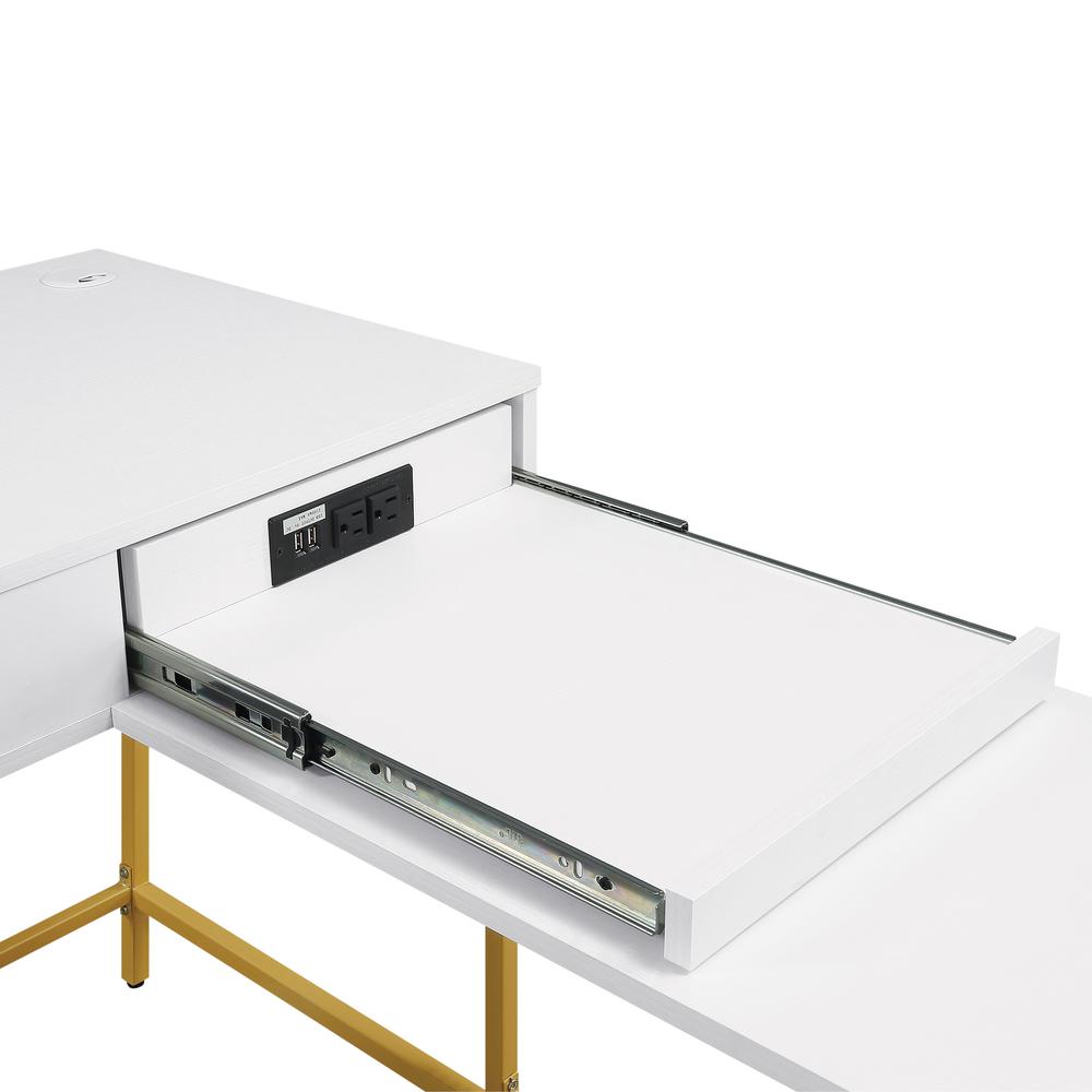 Modern Life Desk in White. Picture 12