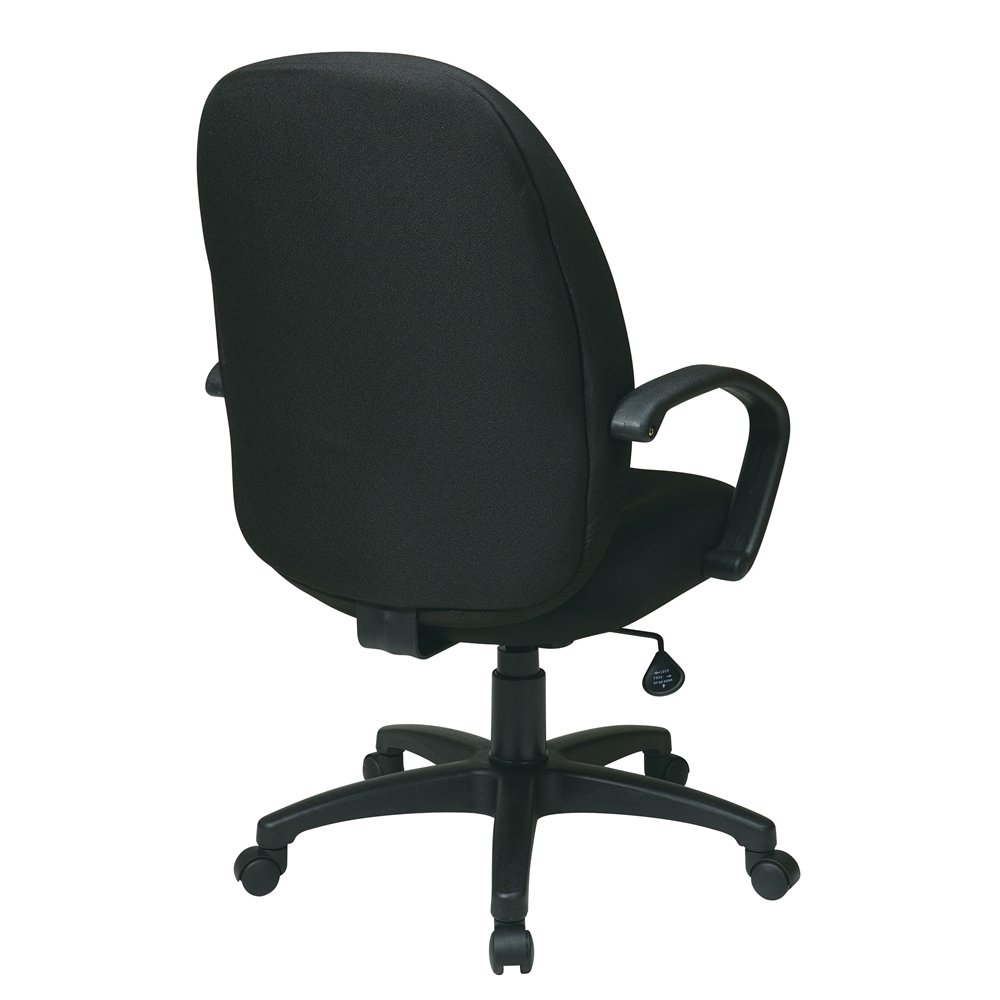 Executive High Back Managers Chair with Fabric Back. Picture 3