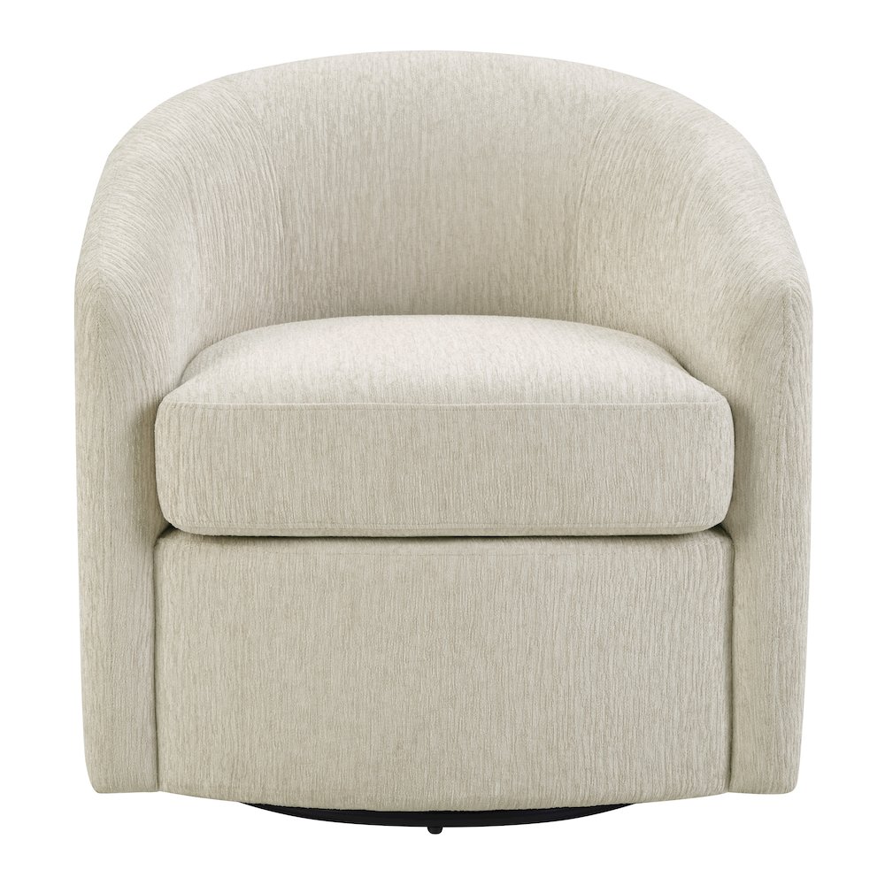 Bella Swivel Chair in Linen Fabric. Picture 2