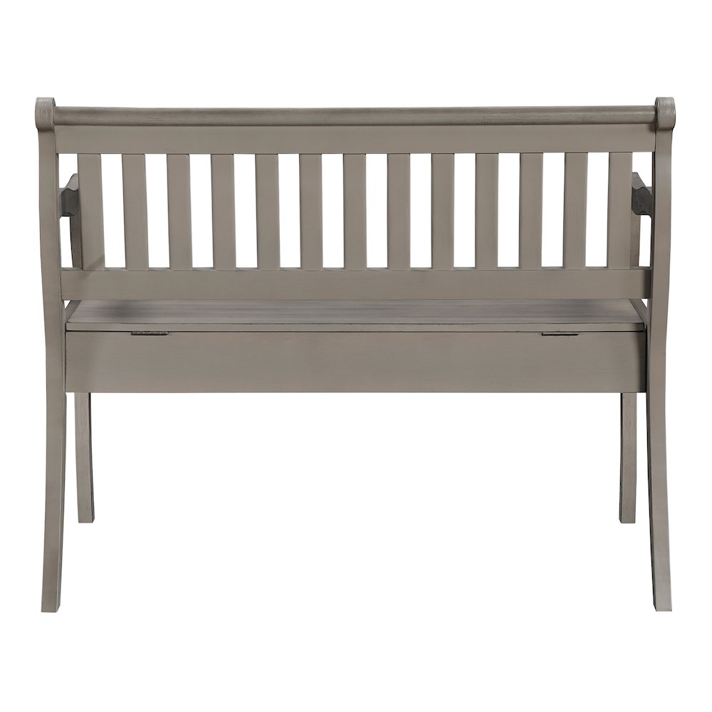 Wakefield Entryway Storage Bench Goldstone Finish. Picture 4