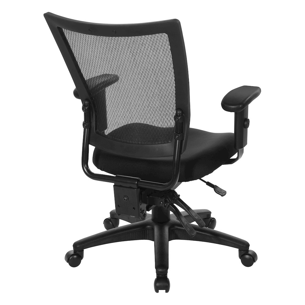 Soft Frame Task Chair Mesh Back in Coal Freeflex Fabric Seat in Black Base. Picture 5