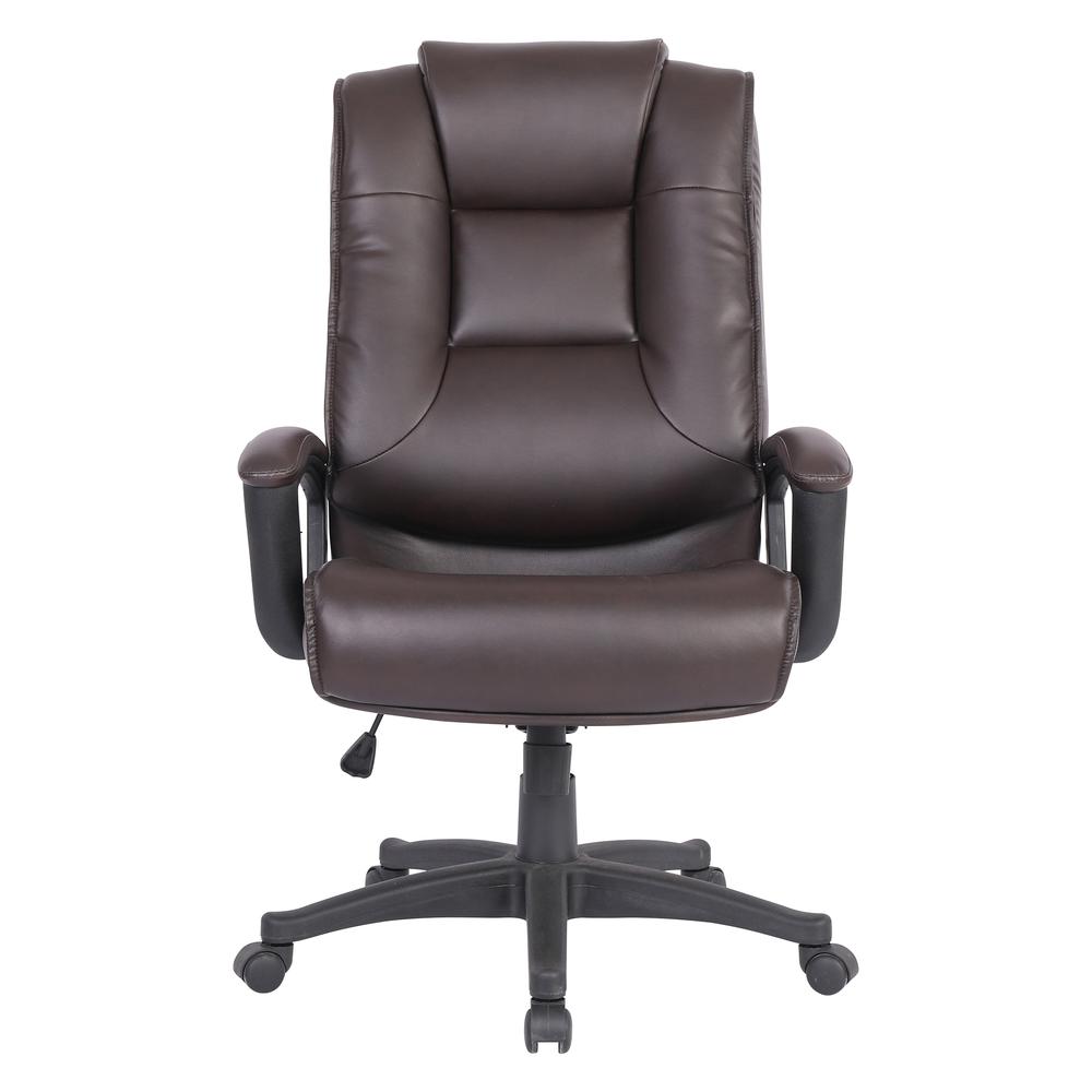 High Back Bonded Lthr Chair, Espresso. Picture 3