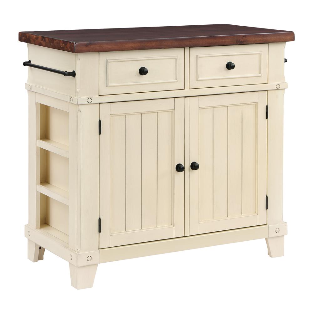 Madison Kitchen Island, White. Picture 1